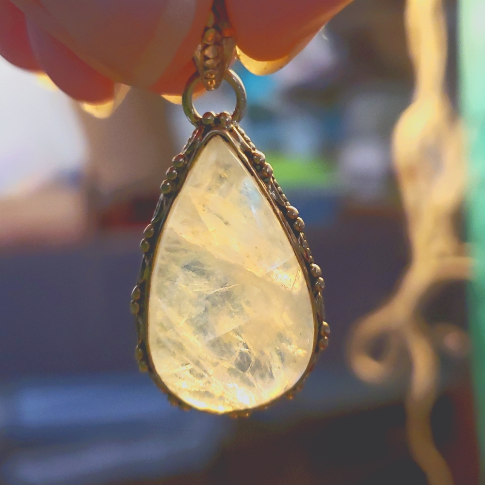 Silver moonstone  Pendant